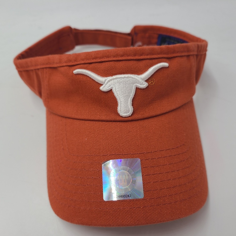Texas Longhorns Visor Hat Adjustable Top of the World Orange NCAA University Men